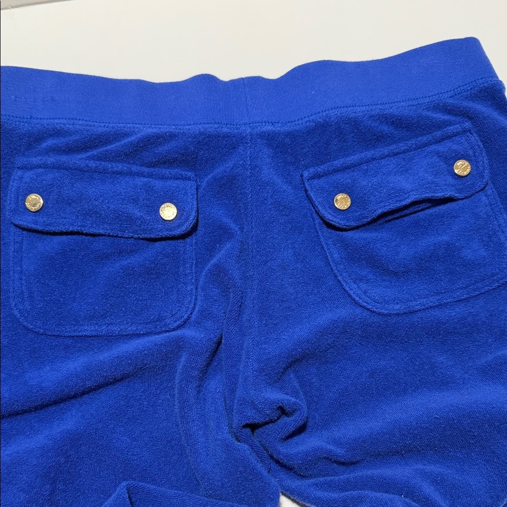 Juicy Couture XS Blue Terry Pants with Gold Accents - Picture 11 of 12